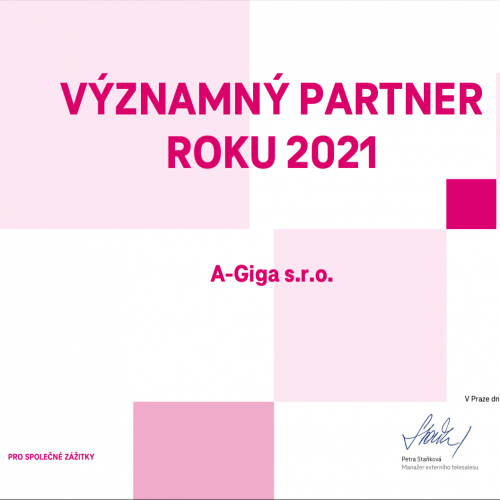 Získali jsme ocenění významný partner roku 2021